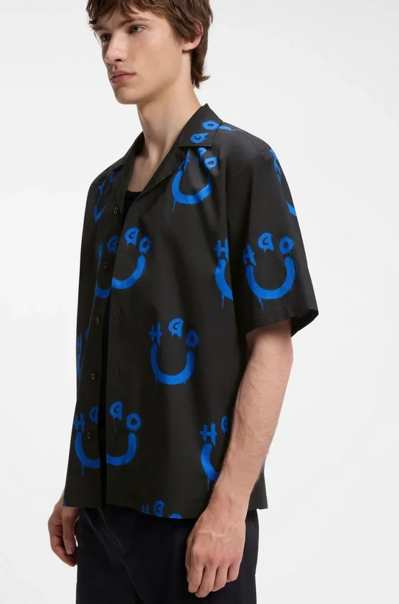 Relaxed-fit shirt with logo print Relaxed-fit shirt with logo print