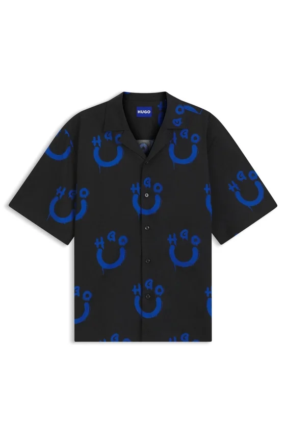Relaxed-fit shirt with logo print Relaxed-fit shirt with logo print