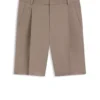 Relaxed-fit shorts in stretch-cotton twill