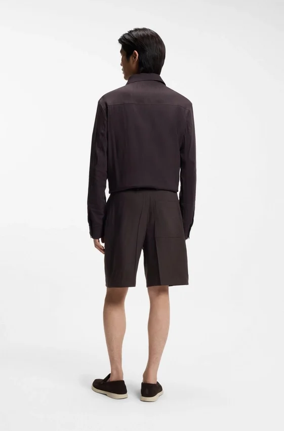 Relaxed-fit shorts in Tech Linen Relaxed-fit shorts in Tech Linen