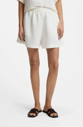 Relaxed-fit shorts with embroidered logo