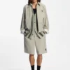 Relaxed-fit shorts with houndstooth pattern