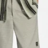 Relaxed-fit shorts with houndstooth pattern