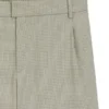 Relaxed-fit shorts with houndstooth pattern