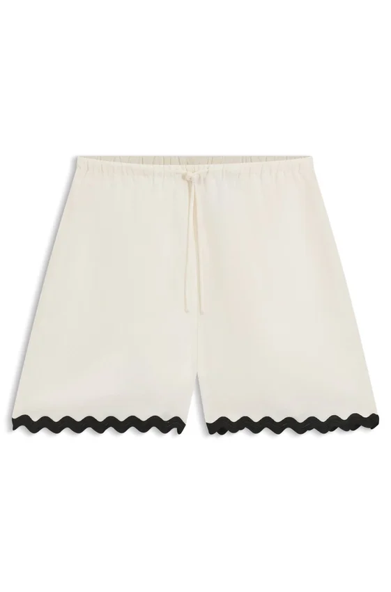 Relaxed-fit shorts with zigzag tape Relaxed-fit shorts with zigzag tape