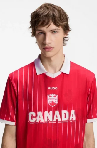 Relaxed-fit soccer T-shirt with nation detailing