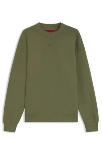 Relaxed-fit sweatshirt in cotton terry with logo detail
