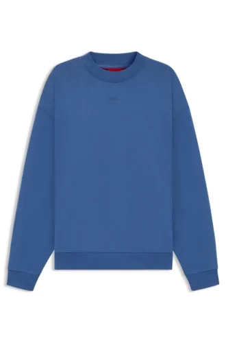 Relaxed-fit sweatshirt in cotton terry with logo detail