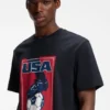Relaxed-fit T-shirt in cotton with soccer artwork