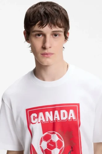 Relaxed-fit T-shirt in cotton with soccer artwork
