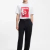 Relaxed-fit T-shirt in cotton with soccer artwork