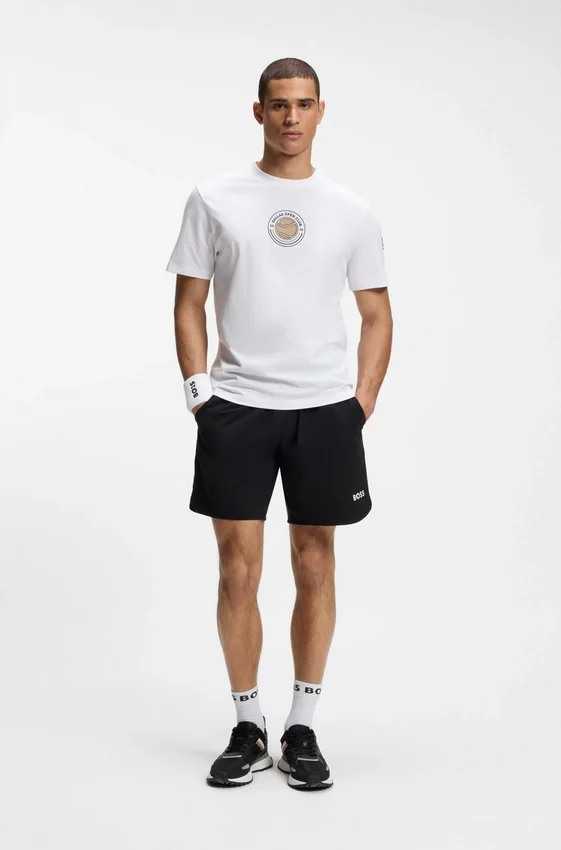 Relaxed-fit T-shirt in cotton with tennis artwork Relaxed-fit T-shirt in cotton with tennis artwork