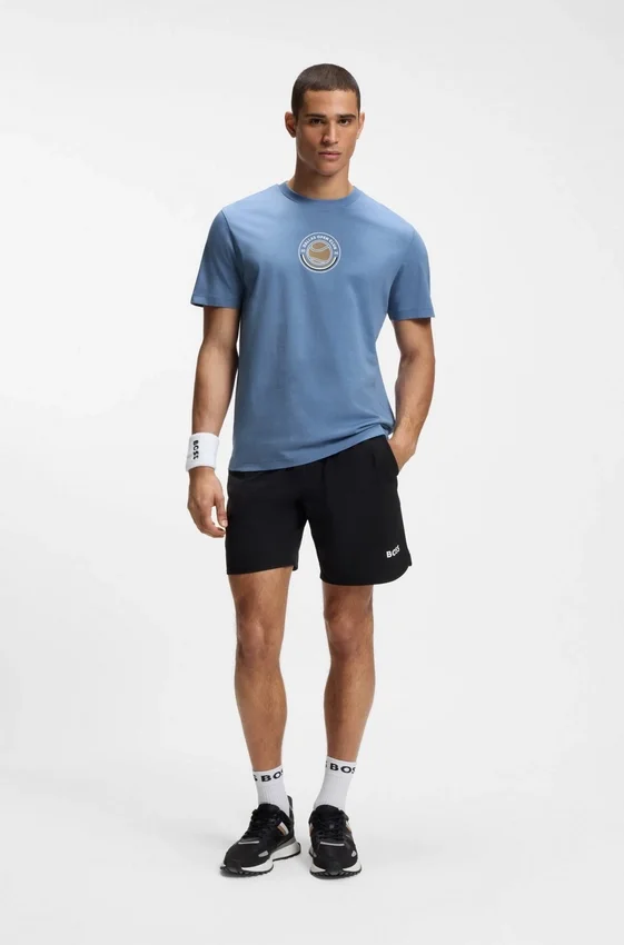 Relaxed-fit T-shirt in cotton with tennis artwork Relaxed-fit T-shirt in cotton with tennis artwork