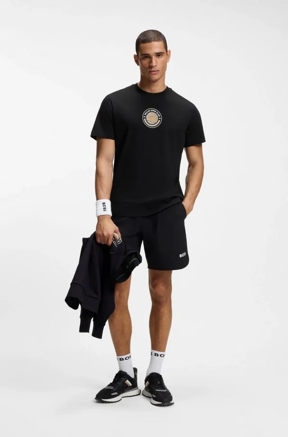 Relaxed-fit T-shirt in cotton with tennis artwork Relaxed-fit T-shirt in cotton with tennis artwork