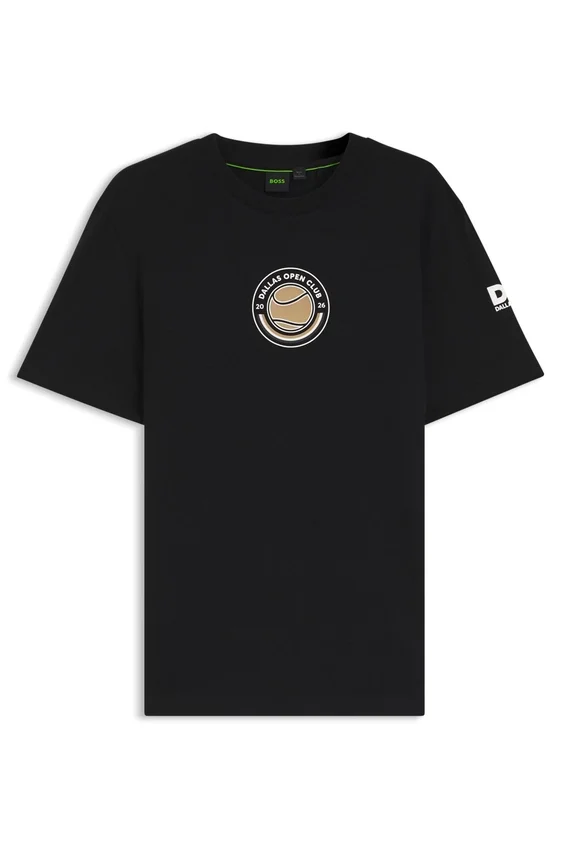 Relaxed-fit T-shirt in cotton with tennis artwork Relaxed-fit T-shirt in cotton with tennis artwork