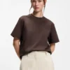 Relaxed-fit T-shirt in mercerized cotton