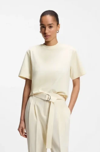 Relaxed-fit T-shirt in mercerized cotton