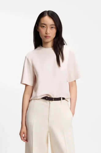 Relaxed-fit T-shirt in mercerized cotton