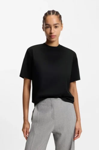 Relaxed-fit T-shirt in mercerized cotton