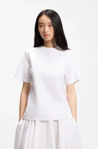 Relaxed-fit T-shirt in mercerized cotton