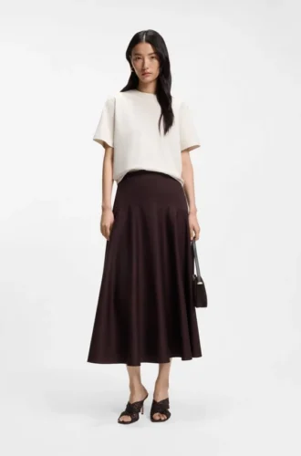 Relaxed-fit T-shirt in mercerized cotton