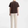 Relaxed-fit T-shirt in mercerized cotton