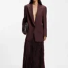 Relaxed-fit tailored blazer in virgin-wool blend