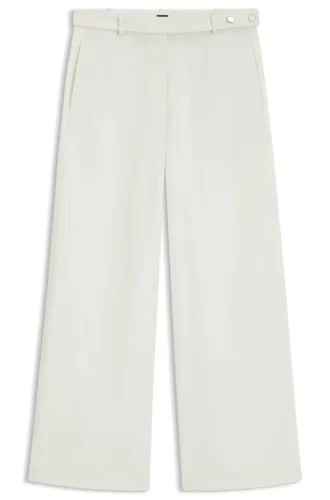 Relaxed-fit trousers in cotton canvas