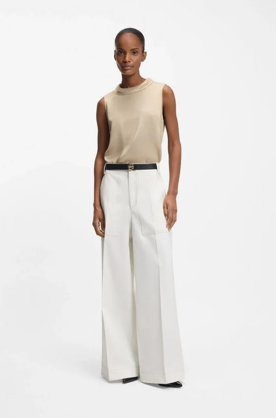 Relaxed-fit trousers in cotton canvas Relaxed-fit trousers in cotton canvas