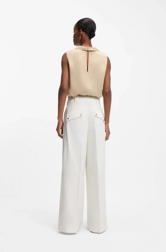 Relaxed-fit trousers in cotton canvas Relaxed-fit trousers in cotton canvas