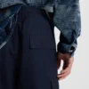 Relaxed-fit trousers in denim-look ripstop
