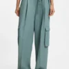 Relaxed-fit trousers in drapey twill