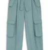 Relaxed-fit trousers in drapey twill