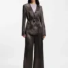 Relaxed-fit trousers in lustrous twill