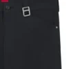 Relaxed-fit trousers in mercerised herringbone cotton