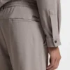 Relaxed-fit trousers in waffle fabric