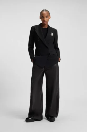 Relaxed-fit trousers with drawcord waist