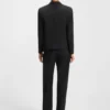 Relaxed-fit tuxedo blazer in virgin-wool twill