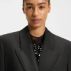 Relaxed-fit tuxedo blazer in virgin-wool twill