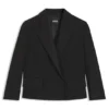 Relaxed-fit tuxedo blazer in virgin-wool twill