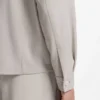 Relaxed-fit zip-up jacket in patterned virgin wool