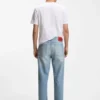 Relaxed-tapered-fit jeans in bright-blue denim Relaxed-tapered-fit jeans in bright-blue denim