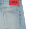Relaxed-tapered-fit jeans in bright-blue denim Relaxed-tapered-fit jeans in bright-blue denim