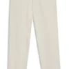 Relaxed-tapered-fit jeans in ecru denim