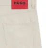 Relaxed-tapered-fit jeans in ecru denim