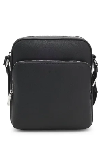 Reporter bag in natural-grain Italian leather