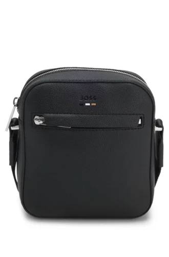 Reporter bag with embossed logo