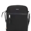 Reporter bag with leather trims