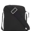 Reporter bag with leather trims