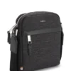 Reporter bag with leather trims